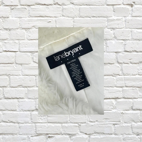 Lane Bryant Faux Fur Collar Vest - Picture 3 of 4